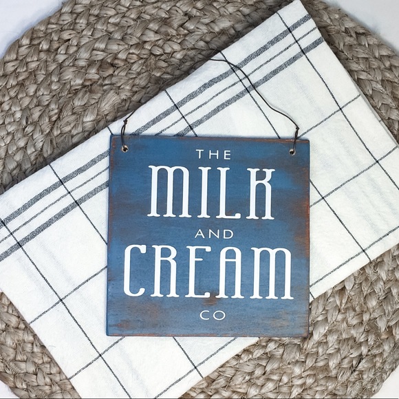 🛒2/$18!🛒 Milk and Cream Co.- Handcrafted Sign - Picture 4 of 5